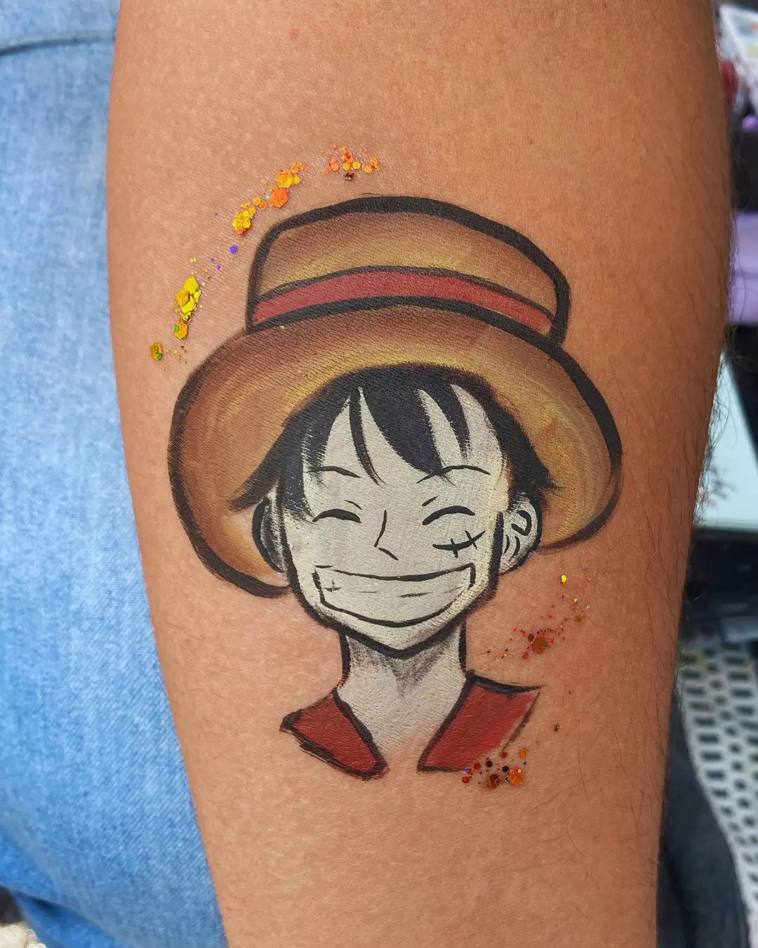 Pintura corporal avançada de personagem